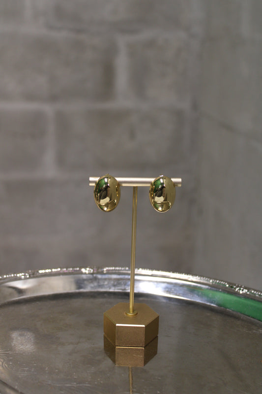 Gold Bean Earrings