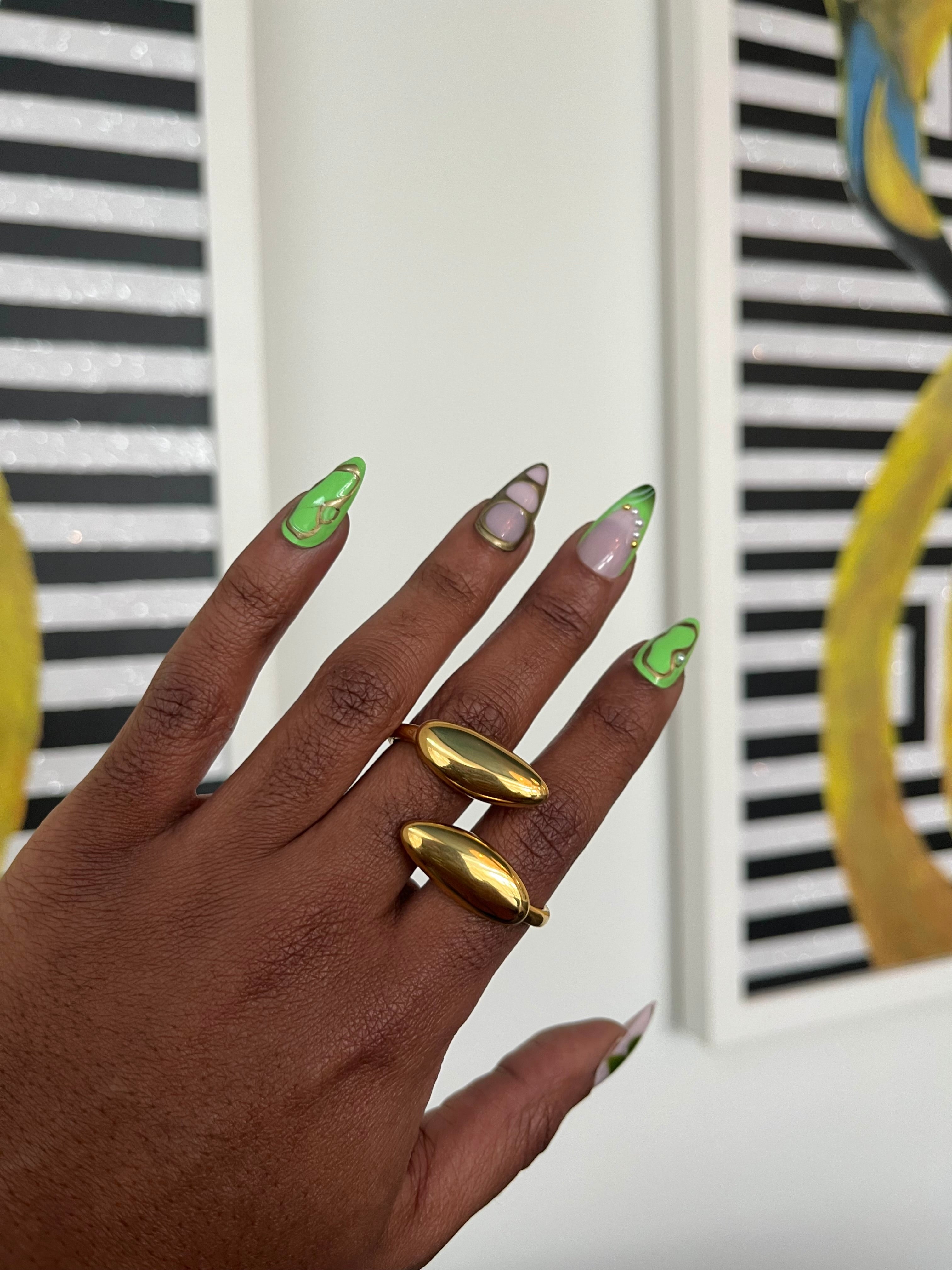 Gold Bean Ring