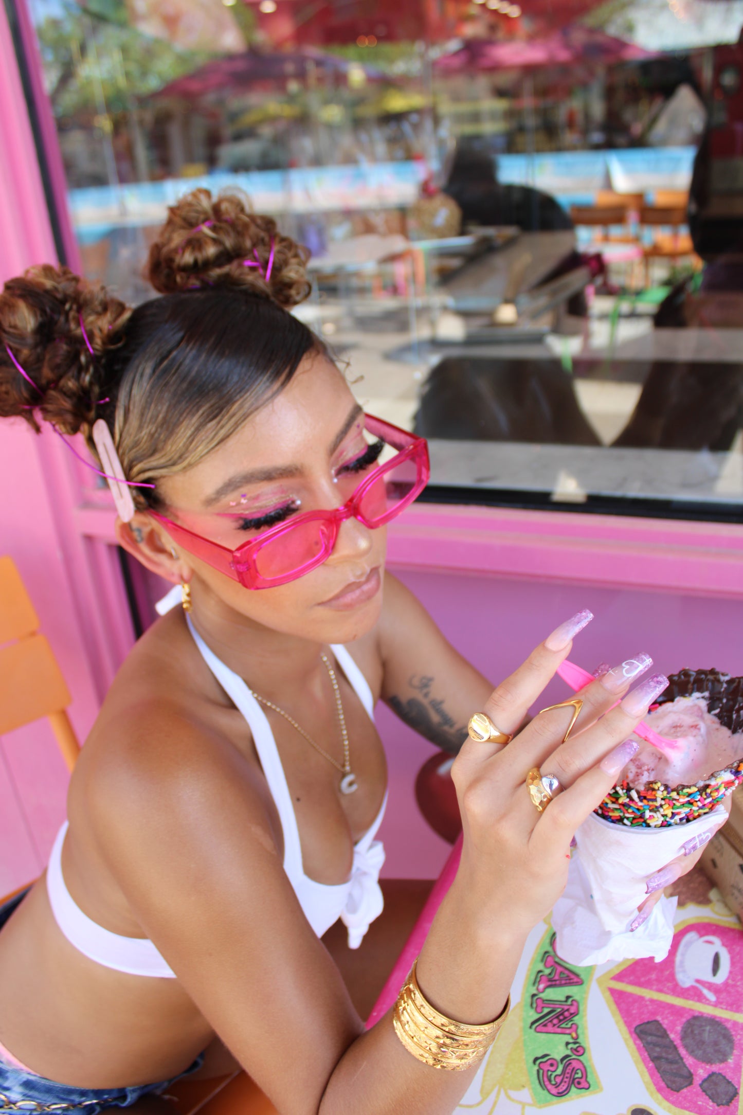 Aura Sunglasses (Pink)