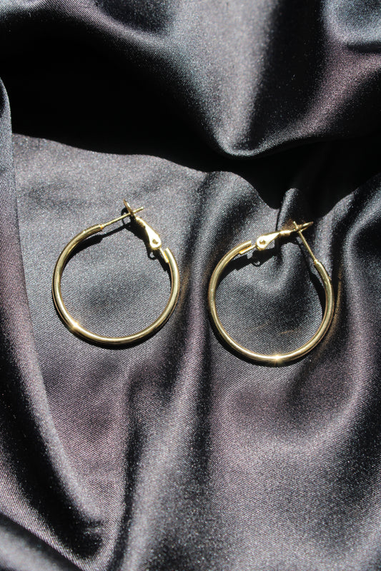 Classic Gold Small Hoops