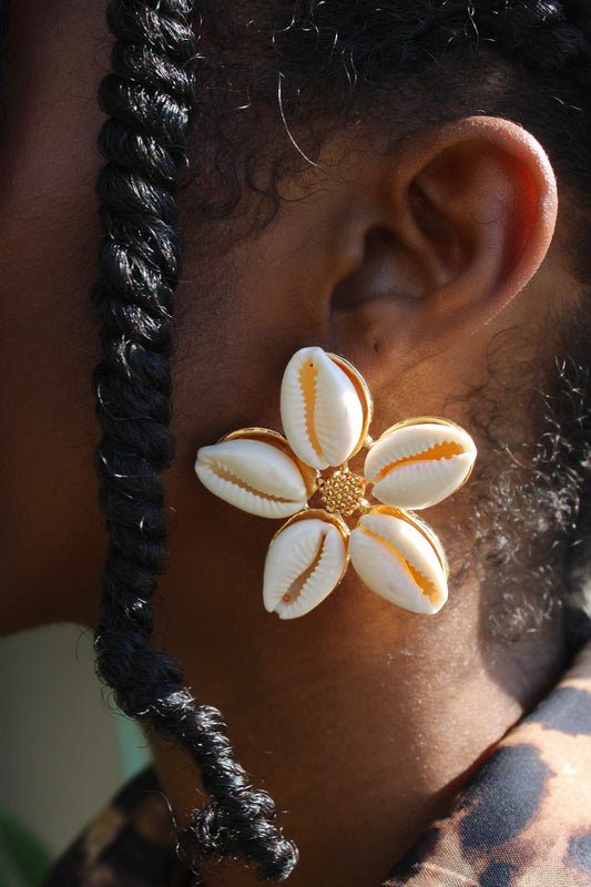 Seashell Flower Earrings