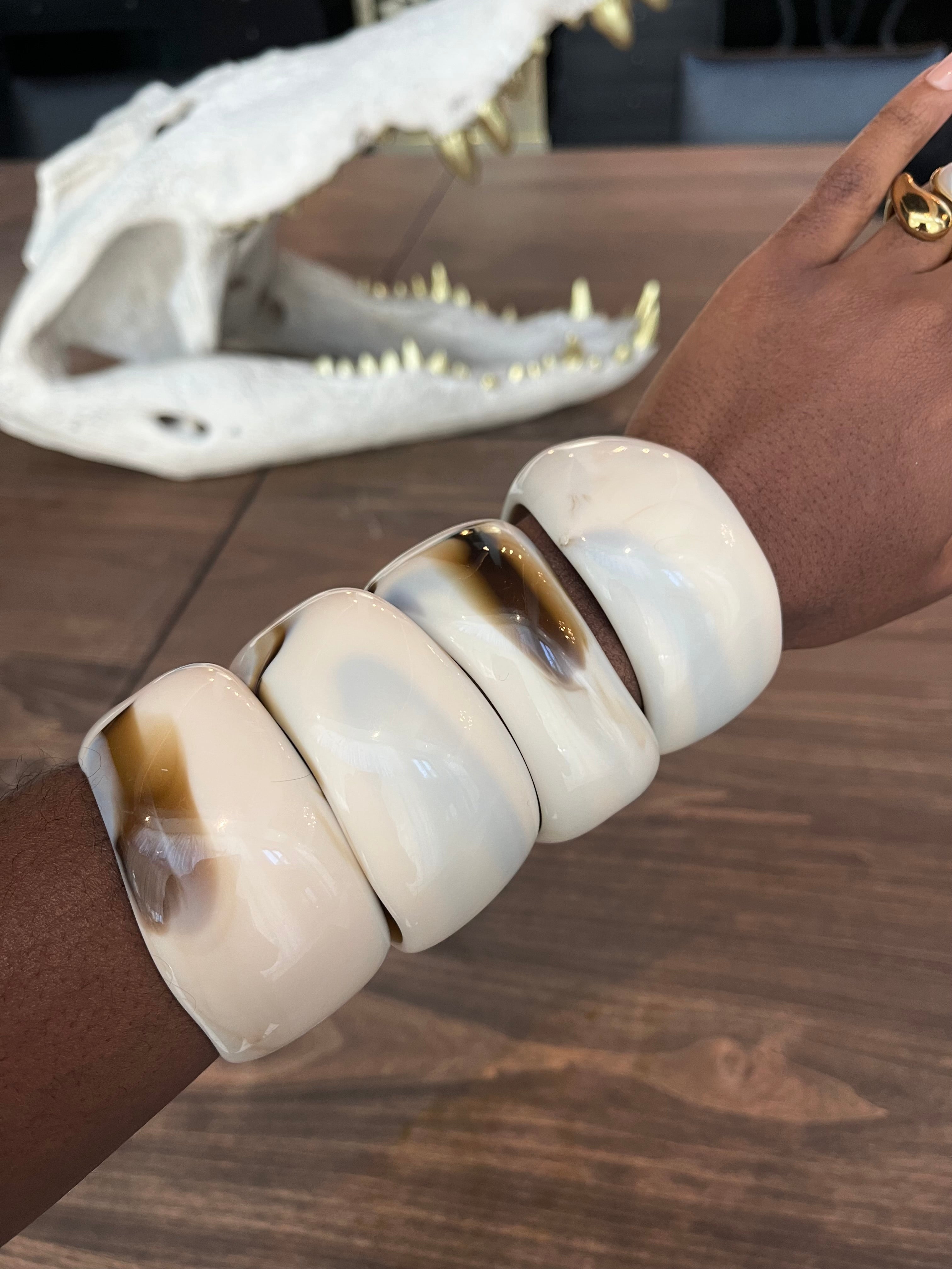 Cappuccino Swirl Bangle
