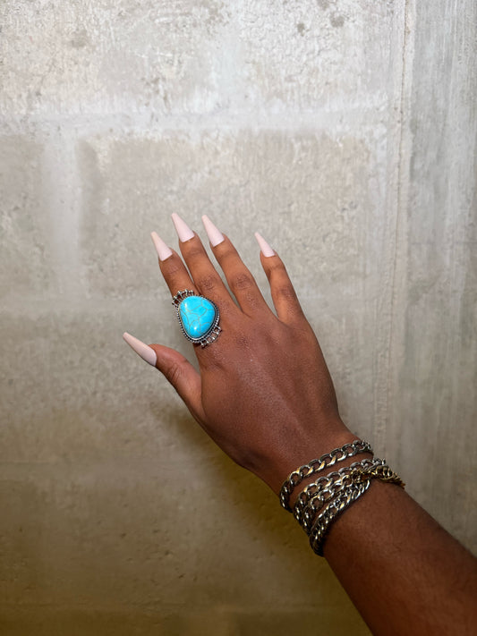 Chunky Turquoise Ring