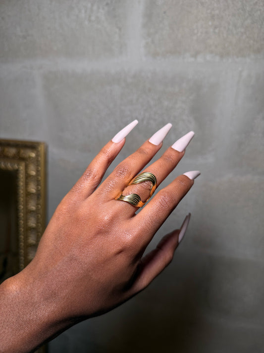 Gold Wave Ring