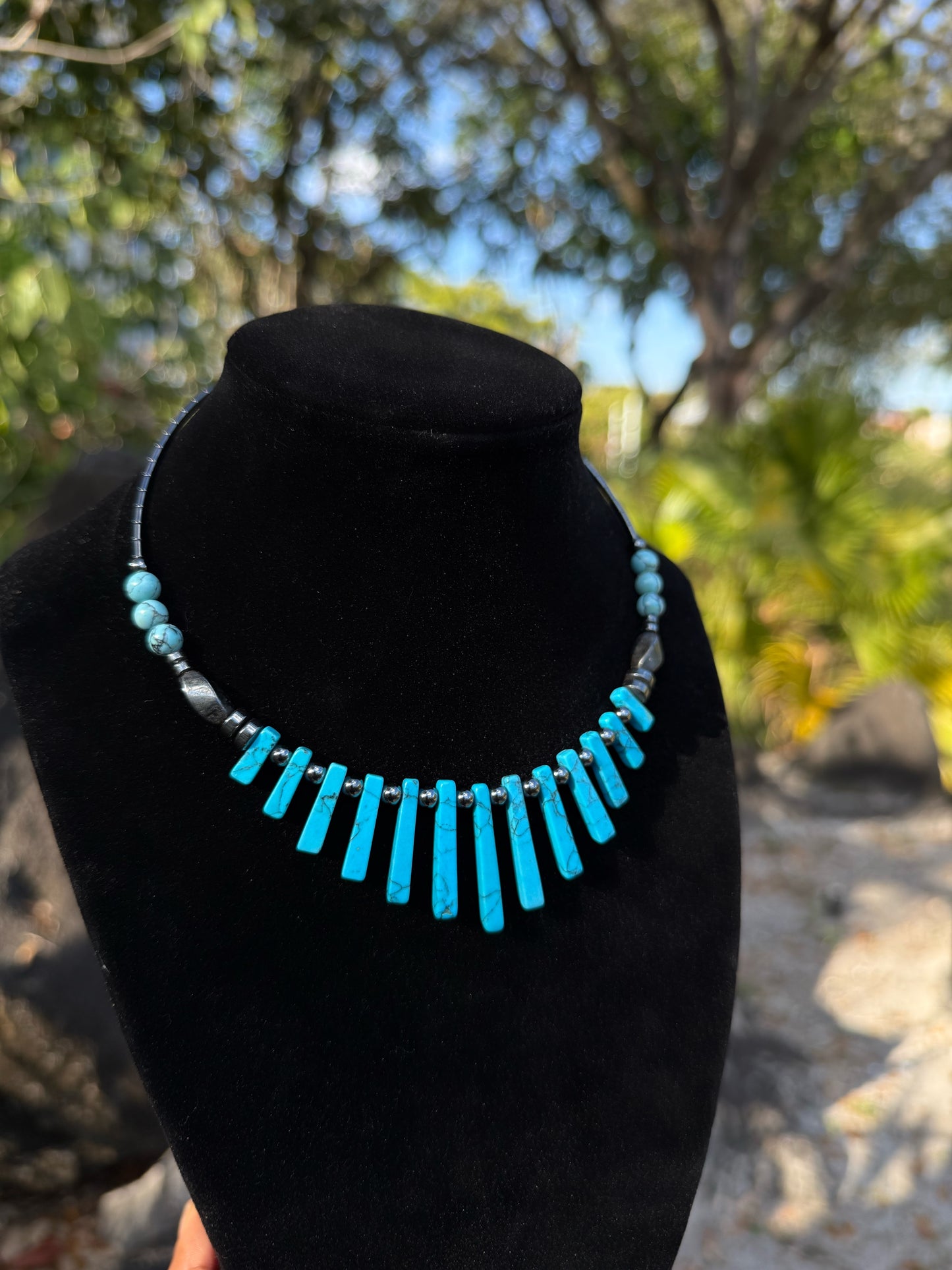 Turquoise Dagger Necklace