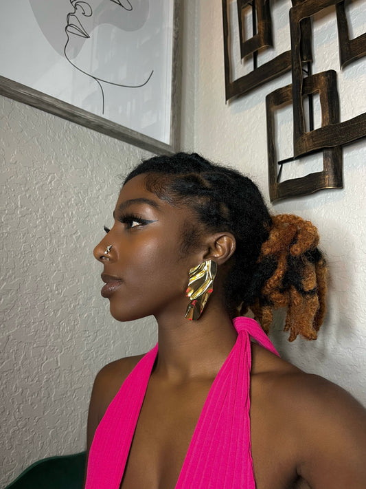 Large Gold Foil Earrings